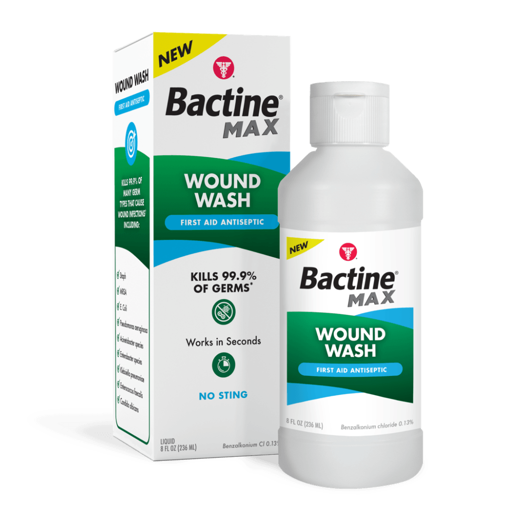 Bactine MAX First Aid Antiseptic Wound Wash Bactine