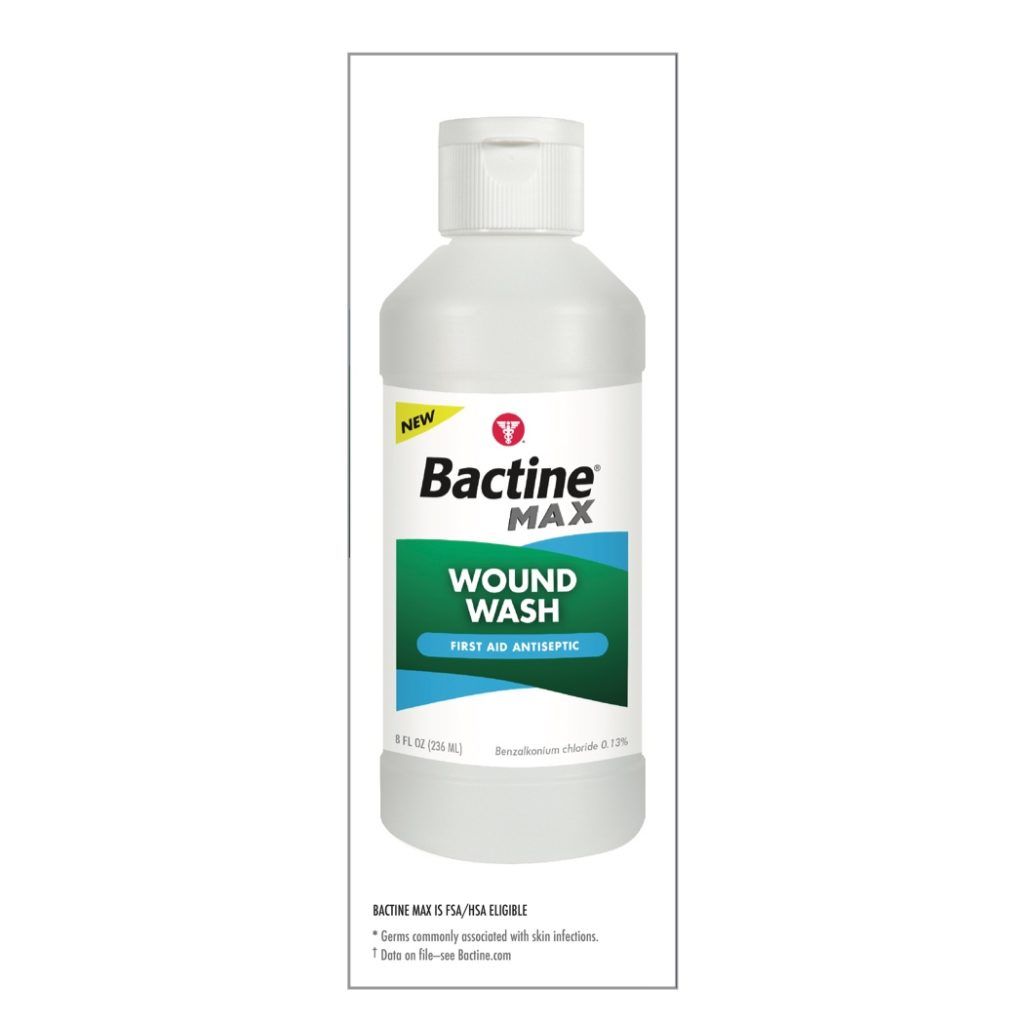 Bactine MAX First Aid Antiseptic Wound Wash Bactine