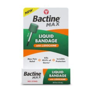 Bactine MAX Liquid Bandage package