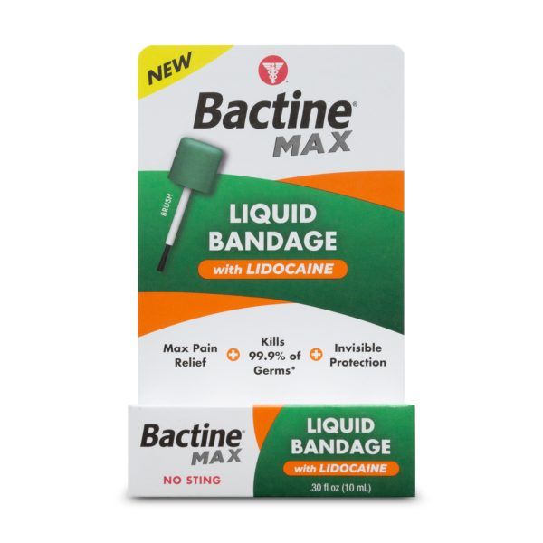 Bactine MAX Liquid Bandage package